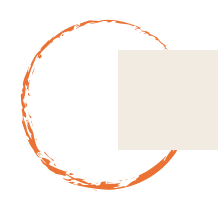 赤い円のあしらい